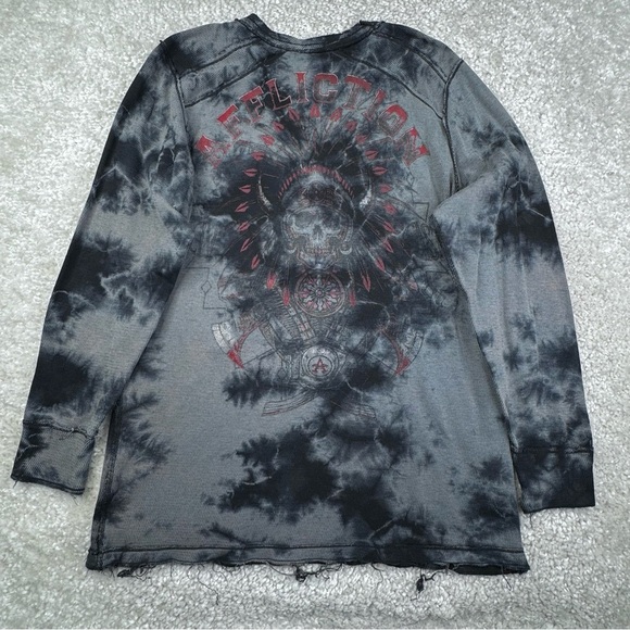 AFFLICTION Men's Long Sleeve Reversible Thermal Shirt AC GRAVEL CHIEF. XXL - Picture 5 of 15